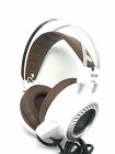 Jedel Over-Ear Gaming Headset Headphones White With Green LED For PC Laptop