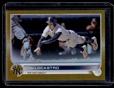 2022 Topps Update Gold Foil Tim Locastro New York Yankees #US156 - Image 1 of 2
