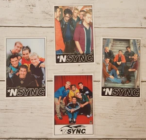 1999 NSYNC Group Lance Chris Justin JC Stickers 2.5inX4in - Picture 1 of 4