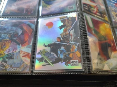 Topps Star Wars Chrome Galaxy 2021 base completa + juego base refractor 1-100 LEER Foto 1 de 4