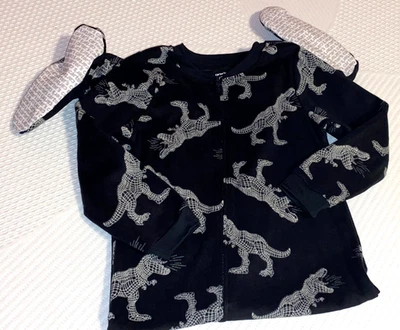 K1!WOW! Pijama para dormir con manta polar con patas de dinosaurio talla 7 Carter's nuevo sin etiquetas Foto 1 de 3