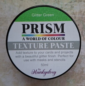 Hunkydory Prism Texture Paste Glitter Green - 50ml Pot - Picture 1 of 2