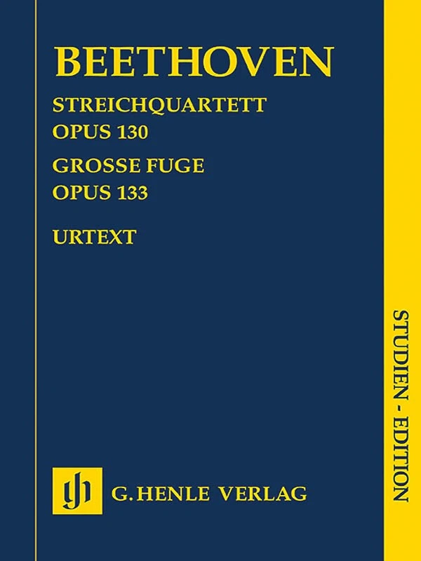 Study Score Beethoven String Quartet B-flat Major Op 130 & 133 Henle Urtext Book - Image 1 of 1
