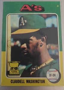 1975 Topps - Claudell Washington #647 (RC) - Foto 1 di 3
