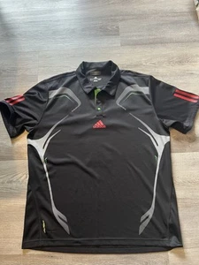 Adidas Barricade Traditional Black Tennis Polo Shirt Andy Murray XL Fb - Picture 1 of 9