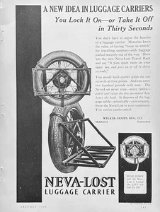 1930 Ad Welker-Hoops Mfg Co Middletown CT Neva-Lost Auto Luggage Carrier - Picture 1 of 1