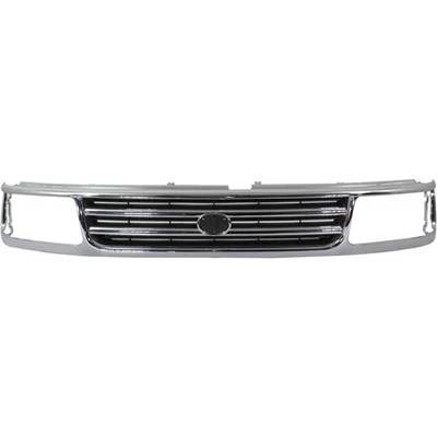 For Toyota T100 Grille 1993-1998 Chrome Shell w/ Painted Black Insert Plastic Foto 1 de 4