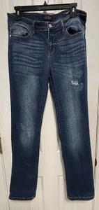 Judy Blue Jeans Damen 11/30 Relaxed Fit Whiskered Dark Wash Stretch Distressed - Bild 1 von 10