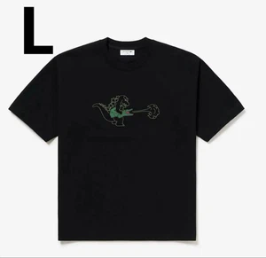 Godzilla + Lacoste T-Shirt My Lacoste Art Program Vol.9 Black L size Japan New - Picture 1 of 2