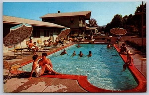 Postal Lake Haven Motel Piscina Murray & Fran Green Lake George Nueva York - Imagen 1 de 3