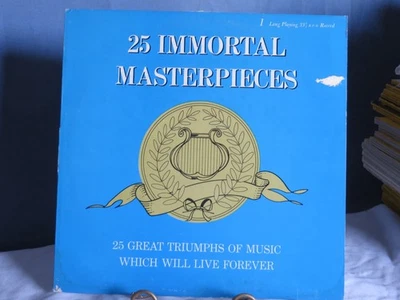 VTG Record 25 Immortal Masterpieces Various Artists LP Vinyl Record Pickwick, 76 - Image 1 of 4