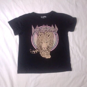 Wonder Nation Def Leppard T-shirt Girls XL (14-16) Plus Black Short Sleeve - Picture 1 of 5