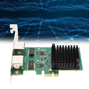 Pcie X1 Network Card Dual Port 2.5G Rj45 Ports Copper Ethernet Lan Card Ne AM - Afbeelding 1 van 22