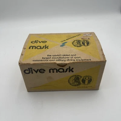 Vintage U.S. Divers Atlantis Dive Mask with Box Jacques Cousteau 5077-00 - Image 1 of 4