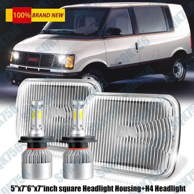 Par de faros LED 7x6" Hi-Lo DRL para GMC C1500 C2500 C3500 1979-86 Foto 1 de 4