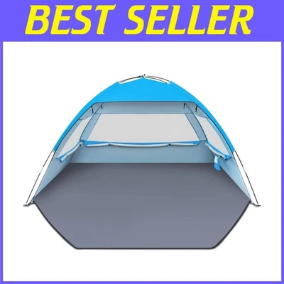 Large Beach Tent Sun Shelter UPF 50＋ UV Protection - Image 1 of 4