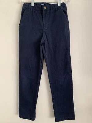 Pantalones rectos French Toast azul marino talla 12 niños con cintura ajustable  Foto 1 de 4