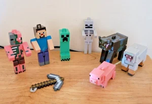 Lote de 8 adornos de árbol de Navidad con figura de personajes de Minecraft - Imagen 1 de 9