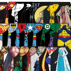 Apron Smock Super Hero Marvel DC Frozen Star Wars Funny Dinner Sexy Cooking - Picture 1 of 85