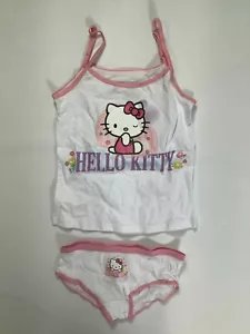 Toddler Hello Kitty White Pink Tank Top & Brief Set Size 6 NEW! - Picture 1 of 3