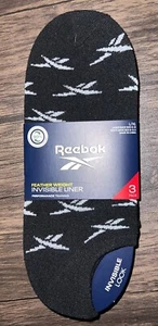 Vintage New 3-Pack Reebok Mens Socks L/XL No Show Feather Weight Training - Picture 1 of 2