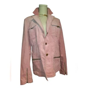 Reg $250 Bloomingdale’s Corduroy like Pink Jacket Size 12 - Picture 1 of 4