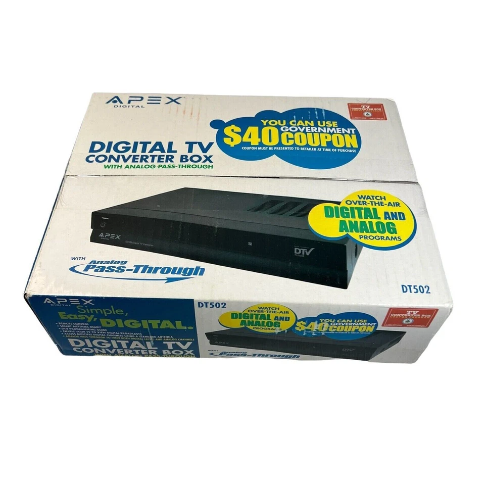 Apex DT502 Analog to Digital TV Converter