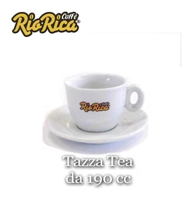 Rio Rica Coffee Custom Hard Porcelain Cappuccino Cups 6 Pack - Picture 1 of 6