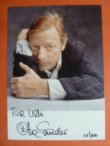-ö- Otto Sander † 2013, Autogrammkarte (mit Widmung) - Bild 1 von 1