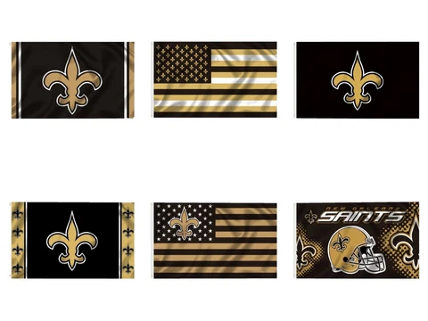 New Orleans Saints 3x5 Flag - Free Shipping Cover