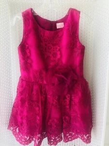 ZOE LTD GIRLS CLOTHES FANCY FUCHSIA DRESS SIZE 8 - Picture 1 of 3