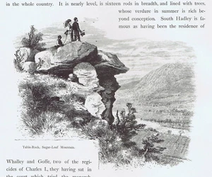 Table Rock, Sugarloaf Mountain, Connecticut River, Massachusetts, in 1874 - Picture 1 of 2