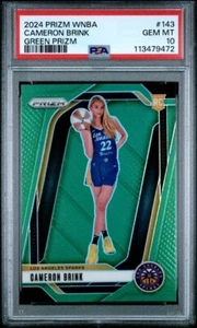 Panini Prizm WNBA 2024 verde Prizm Cameron Brink #143 RC PSA 10 - Imagen 1 de 2