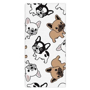 French Bulldog Gifts Kitchen Towels Dog Decorative Dish Hand Towels for Kitch... - Picture 1 of 7
