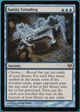 Sanity Grinding Eventide NM Blue Rare MAGIC GATHERING CARD (ID# 249000) ABUGames