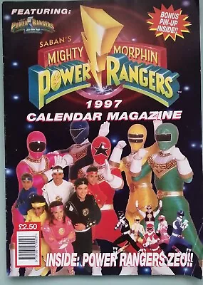 Mighty Morphin Power Rangers RARE Calendar Magazine 1997  - Image 1 of 2