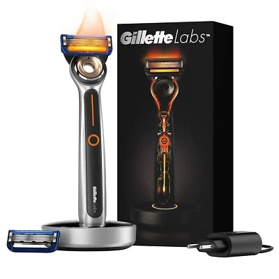 Kit de afeitado de inicio GilletteLabs Heated Razor for Men - CAJA RASGADA O ABIERTA Foto 1 de 4