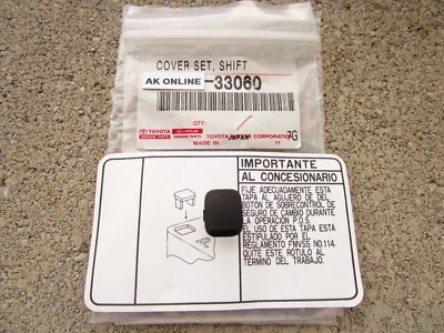 FITS: 04 - 06 LEXUS ES330 A/T SHIFTER LOCK RELEASE BUTTON COVER OEM NEW BLACK Foto 1 de 4