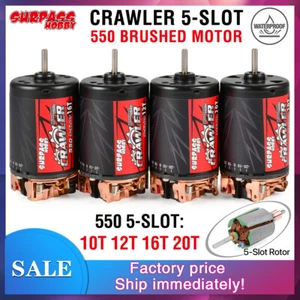 550 10/12/16/20T Motor Cepillado Impermeable 5 Ranuras para TRAXXAS WLtoys 1/10 Coche RC - Imagen 1 de 14