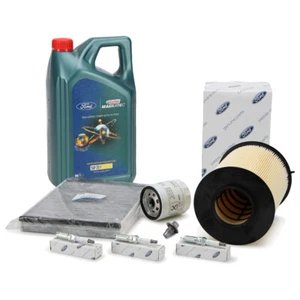 ORIGINAL Ford Filterset 3x Zündkerze 5L 5W20 Motoröl FOCUS 3 C-MAX 1.0 EcoBoost - Bild 1 von 6