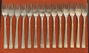 Hepp Pforzheim 18/8 Edelstahl 7-1/2" SPEISEGABEL 14er Set SEHR HOCHWERTIG! - Bild 1 von 5