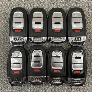 LOT x8 AUDI Key Fob Smart Remote Keyless IYZFBSB802 ( 1x S4) OEM TESTED LOCKED - Picture 1 of 13
