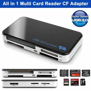 USB 3.0 All in 1 Compact Flash Multi Card Reader 5gbps CF Adapter Micro SD MS XD - Picture 1 of 6