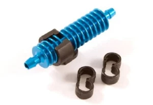 FAST897B Fastrax 1/8th Exhaust Gas Cooler Blue RC Spares New In Packet UK - Picture 1 of 2
