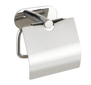 WENKO Edelstahl Toiletten Papier Halter Deckel OREA Bad Wand Rollen ohne bohren - Bild 1 von 9