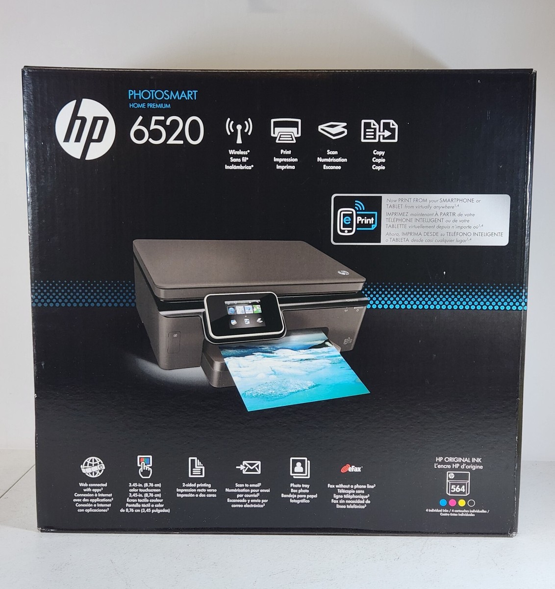 Home Office HP Photosmart 6520 Wireless Color Photo Printer | All