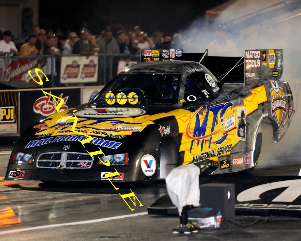 JACK BECKMAN MTS DODGE FUNNY CAR AWESOME BURNOUT 8X10 GLOSSY PHOTO #7Q - Image 1 of 1