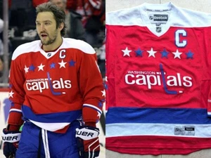 OVECHKIN #8 Washington Capitals 2015-17 Reebok Premier 3rd jersey M red Alt NHL - Picture 1 of 9