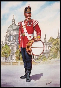 Drummer 1st Battalion 57th West Middlesex Regiment 1874 C. Stadden Postcard - Picture 1 of 2