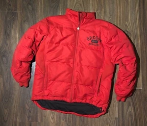 Nike Vintage Oregon rote Ente Daunen Pufferjacke Größe M - Bild 1 von 8